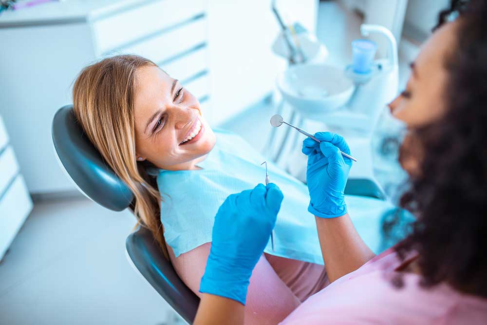 Dentists & dental hygienists are trained to spot the earliest signs of tooth decay
